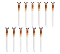 Lot de 12 stylos neutres à pointe de 0,5 mm avec motifs de presse, outil d'écriture rétractable, séchage rapide, prise en main ergonomique pour tâches de bureau, stylo gel de type presse