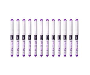 Lot de 12 stylos plume à pointe fine - Design ergonomique - Pratique d'écriture pour esquisses détaillées et lettrage à la main - Utilisation quotidienne