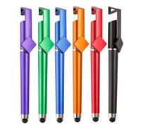 Lot de 12 stylos pour tablette tactile avec stylo à bille et support de téléphone