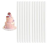 Lot de 12 supports à gâteau réutilisables, stabilisateurs de gâteau en plastique, supports à gâteaux pour gâteaux à plusieurs étages - Pour gâteaux à plusieurs étages - Empilage de gâteaux à plusieurs