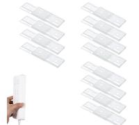 Lot de 12 supports adhésifs pour multiprise sans perforation, support mural pour cuisine, maison, bureau, télécommande, routeur, ordinateur