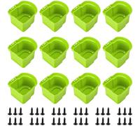 Lot de 12 supports de batterie compatibles avec Ryobi 18 V - Support mural portable pour batterie Li-ion - Support fixe réutilisable pour établi mural