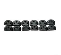 Lot de 12 supports de cordes pour guitare classique et ukulélé, pièces de guidage efficaces pour améliorer le volume et prolonger la durée de vie (noir)