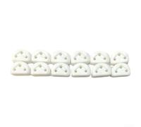 Lot de 12 supports de cordes pour guitare classique et ukulélé, pièces de guidage efficaces pour améliorer le volume et prolonger la durée de vie (blanc)