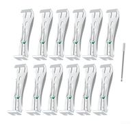 Lot de 12 supports de gouttière de 12,7 cm avec vis pré-insérées, pour gouttières en aluminium