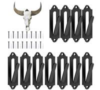 Lot de 12 supports muraux en forme de tête de mort européenne pour cerf, élan, mule, antilope, coyote