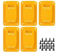 Lot de 12 supports muraux pour outils électriques Dewalt 20 V, 12 V, perceuse électrique, support mural avec vis, support d'outils de dévaltage, support de batterie De-Walt, convient également pour