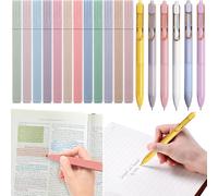 Lot De 12 Surligneurs Pastel - Avec Trousse - Marqueurs Esthétiques - Stylos Lumineux - Encre Gel Noire 0,5 Mm - Pour Journal Intime, Notes, Bureau, École (N)[Z1132]