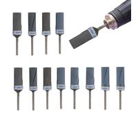 Lot de 12 tambours de ponçage grain 2000-10000 pour outil rotatif Dremel, outil rotatif, mandrins de tambour pour bois, plastique, métal, meulage