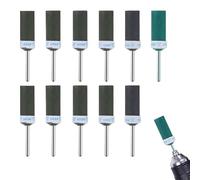Lot de 12 tambours de ponçage grain 400-2000 pour outil rotatif Dremel, embouts de ponçage, bâtonnets abrasifs pour le polissage du bois, du verre, des bijoux, de la céramique et du métal.