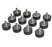 Lot de 12 tampons caoutchouc rond réglable D. 49mm pour table élévatrice - CO 1160 - CLAS Equipements