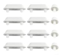 Lot de 12 tampons de siège de toilette avec design antidérapant et amortisseur de bruit, pour la plupart des sièges de toilette standard (un lot de 12)