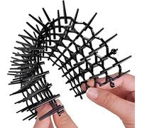 Lot de 12 tapis de dissuasion pour animaux avec bandes en plastique pour une utilisation dans le jardin pour garder les chats et les chiens loin des plantes et des légumes sûrs et humains