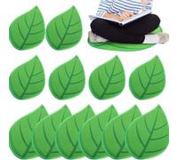 Lot de 12 tapis de sol pour - Tapis de salle de n forme de | Tapis de salle de classe, tapis d'assise en forme de plante | Coussins de sol préscolaires, tapis d'apprentissage doux pour