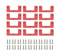 Lot de 12 taquets de montage compatibles avec système d'emballage pour le rangement vertical d'outils dans le garage, l'atelier et les véhicules de transport