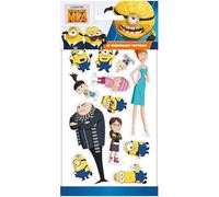 Lot de 12 tatouages * Minions * pour enfants comme petit cadeau, cadeau ou jeu | Tatouage temporaire Minion | Autocollants pour anniversaire d'enfant