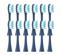 Lot de 12 têtes brosse rechange compatibles avec les brosses à dents poils souples Oclean X/X PRO/Z1/F1/One/Air 2/SE(12pcs Blue)