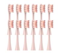 Lot de 12 têtes brosse rechange compatibles avec les brosses à dents poils souples Oclean X/X PRO/Z1/F1/One/Air 2/SE(12pcs Pink)
