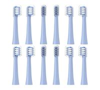 Lot de 12 têtes de brosse à dents de rechange compatibles avec Colgate Hum Connected Smart Battery - Bleu