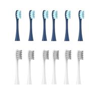 Lot de 12 têtes de brosse à dents de rechange compatibles avec les brosses à dents électriques Sonic Soft Oclean X/X PRO/Z1/F1/One/Air 2/SE(6 dark blue 6 grey)