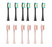 Lot de 12 têtes de brosse à dents de rechange compatibles avec les brosses à dents électriques Sonic Soft Oclean X/X PRO/Z1/F1/One/Air 2/SE(6 black 6 pink)