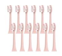 Lot de 12 têtes de brosse à dents de rechange compatibles avec Philips Sonicare W2 Optimal White, HX6068/88 (Rose)