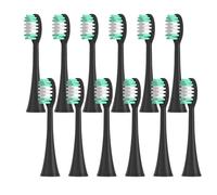 Lot de 12 têtes de brosse à dents de rechange pour Aquasonic avec capuchon de protection anti-poussière séparé, compatibles avec les brosses à dents électriques Aquasonic Black Series et Vibe Series
