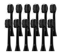 Lot de 12 têtes de brosse à dents électrique Wondersmile - Noir