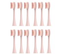 Lot de 12 têtes de brosse à dents électriques de rechange compatibles avec les brossettes Oclean X/X PRO/Z1/F1/One/Air 2/SE (12 pièces grises) (12 pièces roses)