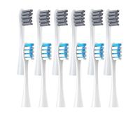 Lot de 12 têtes de brosse de rechange emballées sous vide, compatibles avec les buses de nettoyage en profondeur Oclean X PRO/Z1/F1/One/Air 2/SE (12 gris) (6 gris, 6 blancs et bleus)
