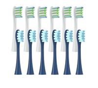 Lot de 12 têtes de brosse de rechange emballées sous vide, compatibles avec les buses de nettoyage en profondeur Oclean X PRO/Z1/F1/One/Air 2/SE (12 grises) (12 bleues)(6white6blue)