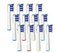 Lot de 12 têtes de brosse de rechange génériques compatibles avec OralB Tri-Zone, nettoyage en profondeur, ajustement précis, poils Dupont doux pour un soin doux des gencives