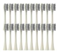 Lot de 12 têtes de rechange, compatibles avec Oclean Flow/X/X PRO/Z1/F1/One/Air 2/SE, brosses à dents souples pour aspirateur (20 pièces, beige, taille unique)
