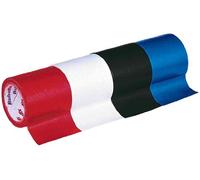 Lot de 12 Toile adhésive MILLE, plastifiée et imperméable, rouleau de 19mmx 3m rouge