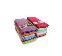 Lot de 12 torchons de cuisine en éponge 100 % coton 50 x 45 cm,, PC12B, , Multicolore