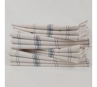 Lot de 12 torchons métis Lin-Coton Brasserie