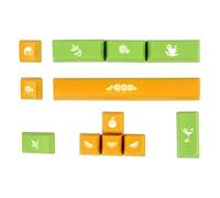 Lot de 12 touches PBT à sublimation à 5 côtés pour clavier mécanique 6.25U Espace Entrée Direction Touches Personnalité Teinture Touches Subbed Keycaps OEM Profil Hauteur