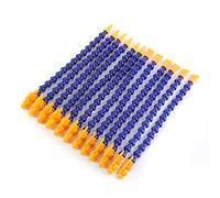 Lot de 12 tuyaux de liquide de refroidissement en plastique pour eau, liquide de refroidissement, tuyau plat, tuyau rond, buse d'eau et d'huile, filetage durite et refroidisseur de tuyau.