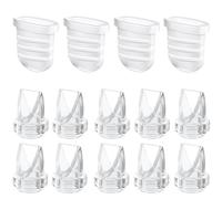 Lot de 12 valves à bec de canard en silicone compatibles avec les tire-laits Eufy S1 Pro, S1 E10, Lansinoh Discreet Duo, NCVI NICEGREEN Nuliie Zooawa S32
