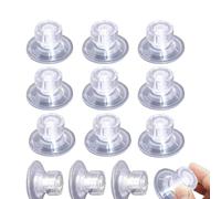 Lot de 12 ventouses pour auvent de caravane, van - Ventouses en verre PVC - Transparentes