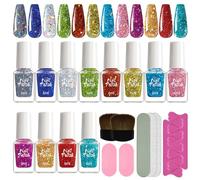 Lot de 12 vernis à ongles gel avec lime, brosse, séparateur d'orteils, accessoires pour manucure créative, ensemble de manucure de Noël