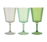 Lot de 12 verres 400 ml vert en plastique PS Shades of Greenery Unique