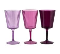 Lot de 12 verres 400 ml violet en plastique PS Shades of Provence Unique