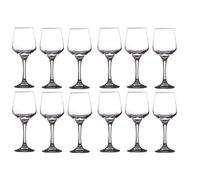 Lot de 12 verres à Vin 29,5 cl - Forme Harmonieuse pour Présentation de Table