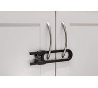 Lot de 12 verrous coulissants d'armoire pour la sécurité des enfants | Protégez votre cuisine, salle de bain et portes de rangement | Verrous de sécurité à l'épreuve des enfants pour boutons et