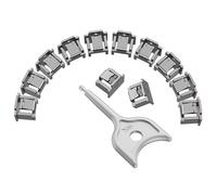 Lot de 12 verrous de port RJ45 avec 1 clé, bloqueur de poussière pour port RJ45 femelle, compatible avec les appareils à port RJ45 (gris)