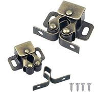 Lot de 12 verrous de porte de placard en acier inoxydable avec vis pour armoire, meubles de maison, armoire à chaussures