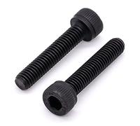 Lot de 12 vis à tête cylindrique en alliage d'acier de 5/16-18 x 1/2" - Finition oxyde noir - Qualité 12,9 - Couverture complète du filetage