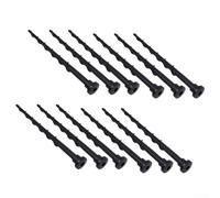 Lot de 12 vis de terre pour station de charge de tondeuse à gazon robotique, ancrages en plastique robuste de 13,7 cm, ancrages en plastique pour terrain inégal, base de garage, fixation sécurisée