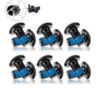 Lot de 12 Vis Disque de Frein et Cache Frein à Disque - Pièces de Rechange de Qualité Supérieure pour Véhicules, Compatible avec Divers Modèles de Voitures et Utilitaires (noir)